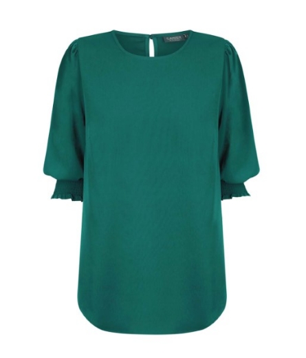 Picture of Gloweave Ladies Lola 3/4 Sleeve Shirred Cuff Soft Top