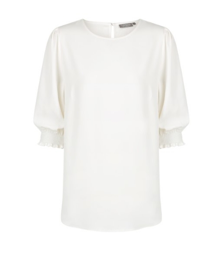 Picture of Gloweave Ladies Lola 3/4 Sleeve Shirred Cuff Soft Top