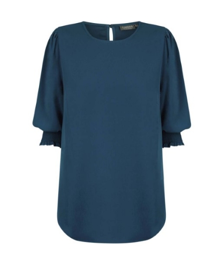 Picture of Gloweave Ladies Lola 3/4 Sleeve Shirred Cuff Soft Top