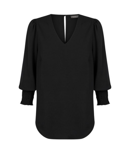 Picture of Gloweave Cleo Ladies V Neck Shirred Cuff Top