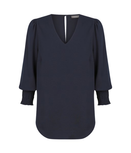 Picture of Gloweave Cleo Ladies V Neck Shirred Cuff Top