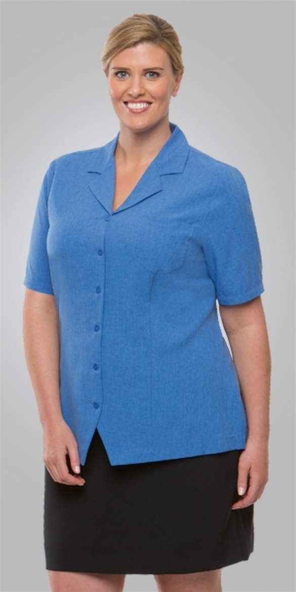 Picture of City Collection Ladies Ezylin Overblouse Short Sleeve