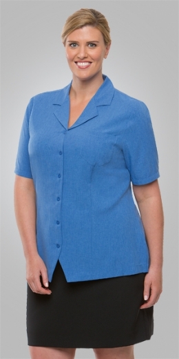 Picture of City Collection Ladies Ezylin Overblouse Short Sleeve