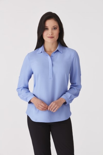 Picture of City Collection Ladies Meghan Long Sleeve Blouse