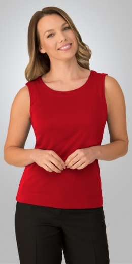 Picture of City Collection Ladies Smart Knit Sleeveless Top