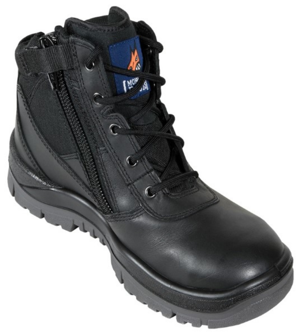 Picture of Mongrel Zip Side Lace Up Boot Black