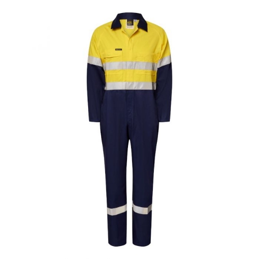 Picture of WorkCraft Lightweight Cool-Breeze Coverall RT1 Reflective Tape 2 Tone