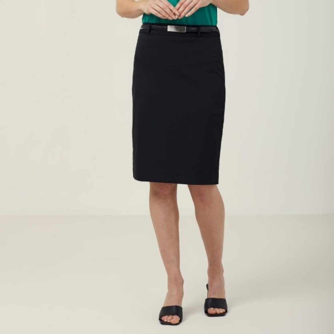 Picture of NNT Ladies Poly Viscose Stretch Twill Mid-Length Pencil Skirt