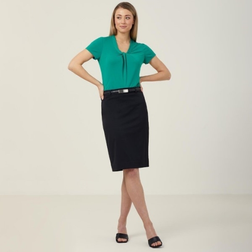 Picture of NNT Ladies Poly Viscose Stretch Twill Mid-Length Pencil Skirt