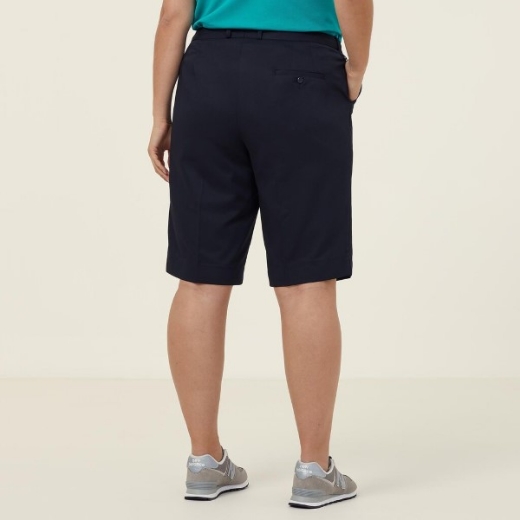 Picture of NNT Ladies Poly Viscose Gaberdine Secret Waist Short Ink Navy