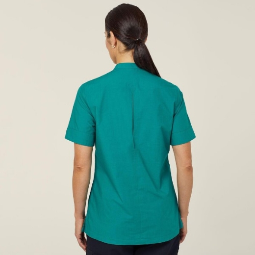 Picture of NNT Ladies Poly Cotton End on End Short Sleeve Tunic