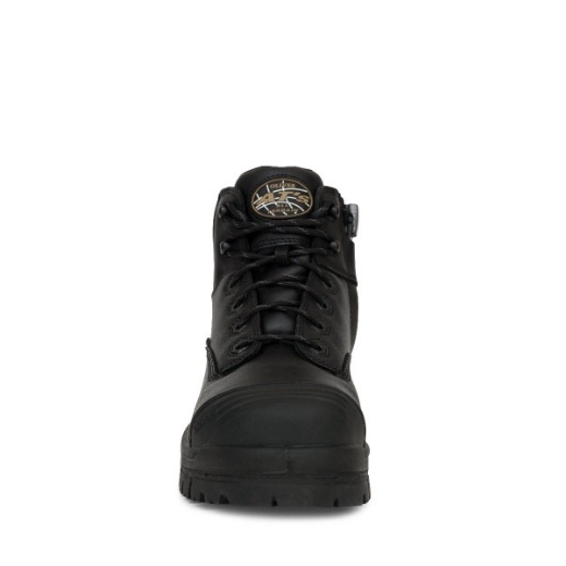 Picture of Oliver At's 130mm Lace up Zip Side Hiker Boot Black