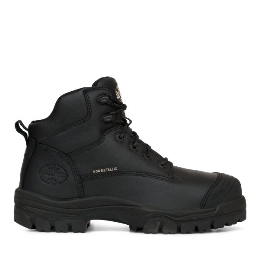 Picture of Oliver At's 130mm Lace up Zip Side Hiker Boot Black
