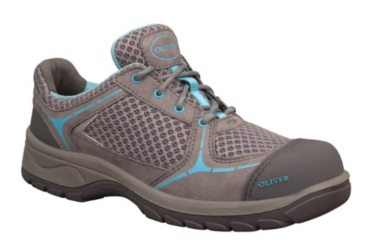 Picture of Oliver Ladies Lace Up Jogger Grey/Blue