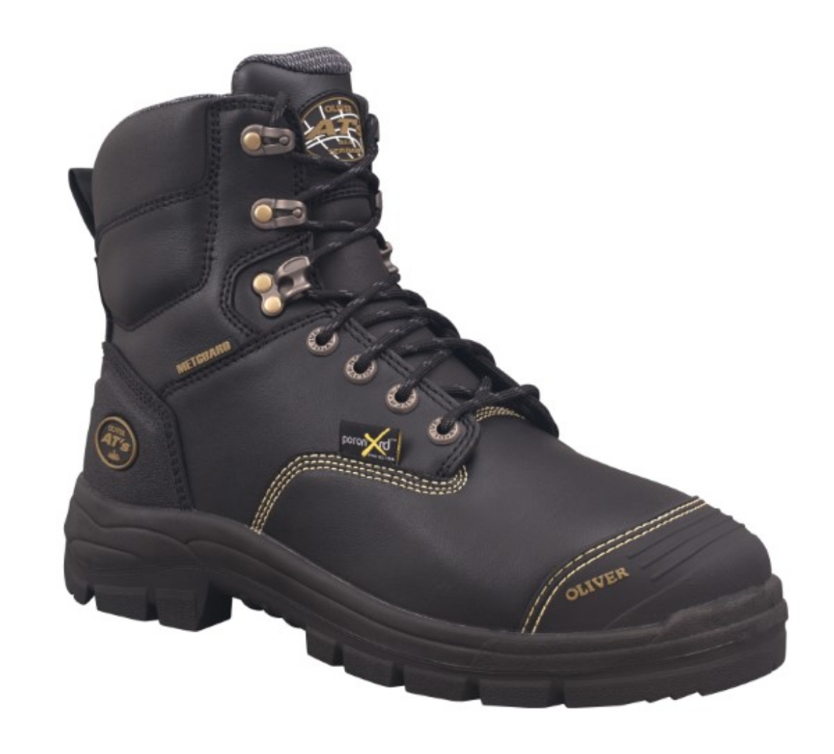 Picture of Oliver Boot At's Lace up Metguard Black