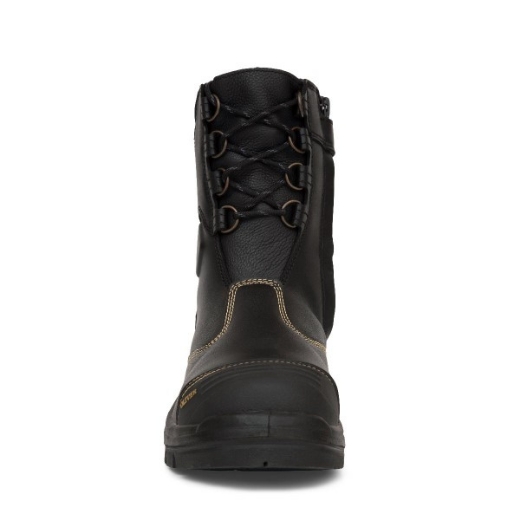 Picture of Oliver At's 200mm Lace Up Zip Side Boot Black