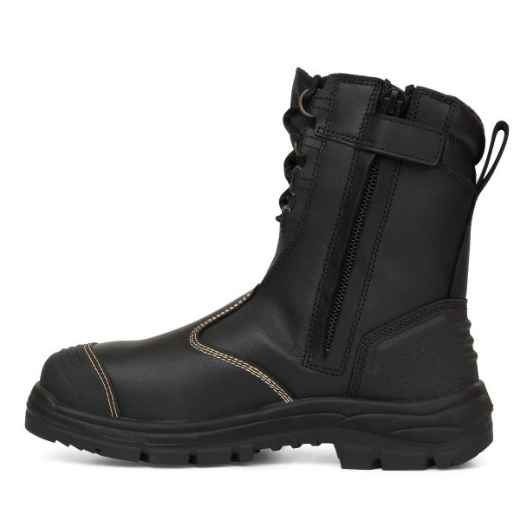 Picture of Oliver At's 200mm Lace Up Zip Side Boot Black
