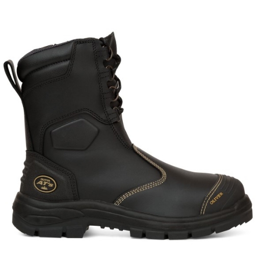 Picture of Oliver At's 200mm Lace Up Zip Side Boot Black