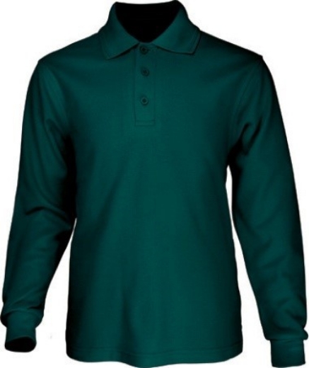 Picture of Bocini Kids Basic Polo Shirt Long Sleeve