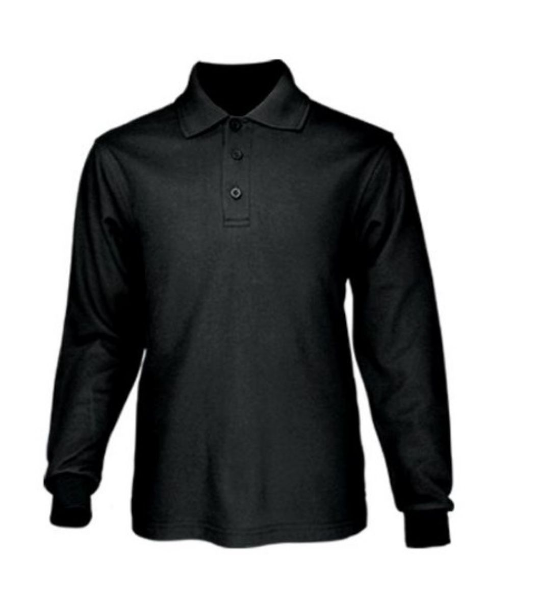 Picture of Bocini Unisex Cotton Back Long Sleeve Polo
