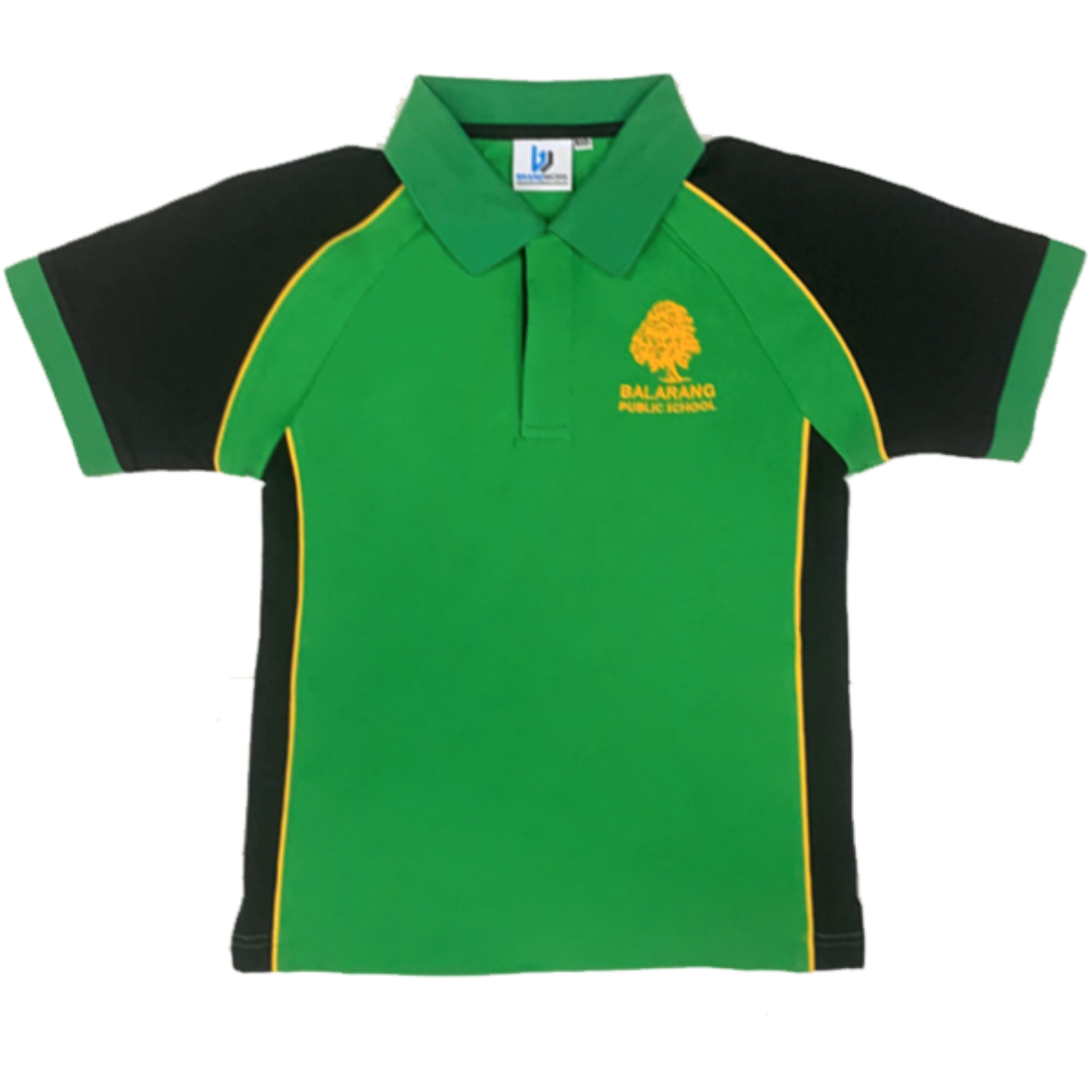 Picture of Polo Shirt Emerald/Gold/Black Including Balarang Public School Logo