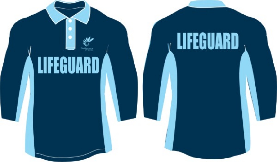 Picture of Polo Shirt Ladies Long Sleeve with Micro Mesh Under Arm Vents Full Navy with Aqua Blue side Panels