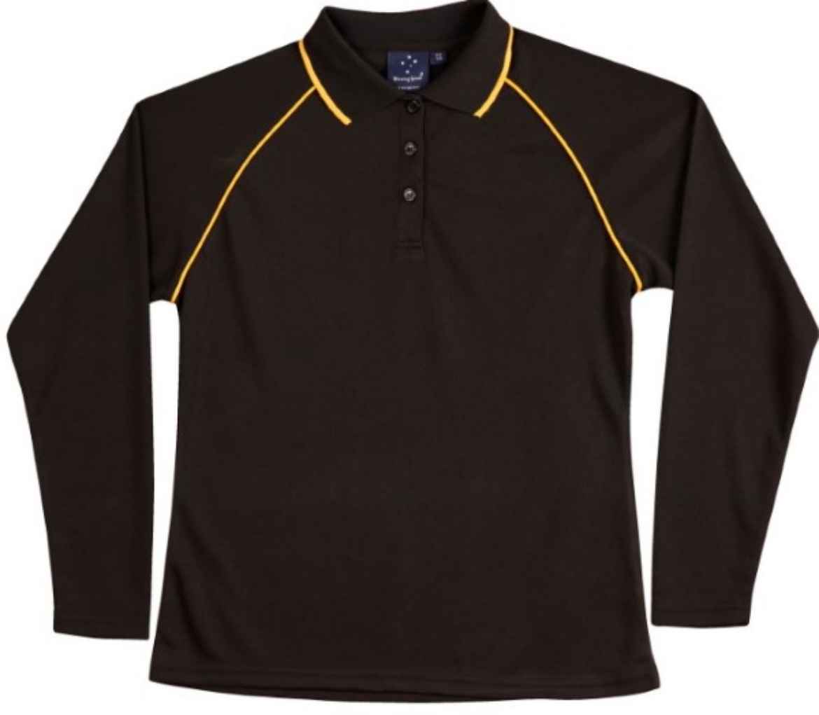Picture of Winning Spirit Ladies Long Sleeve Contrast Polo