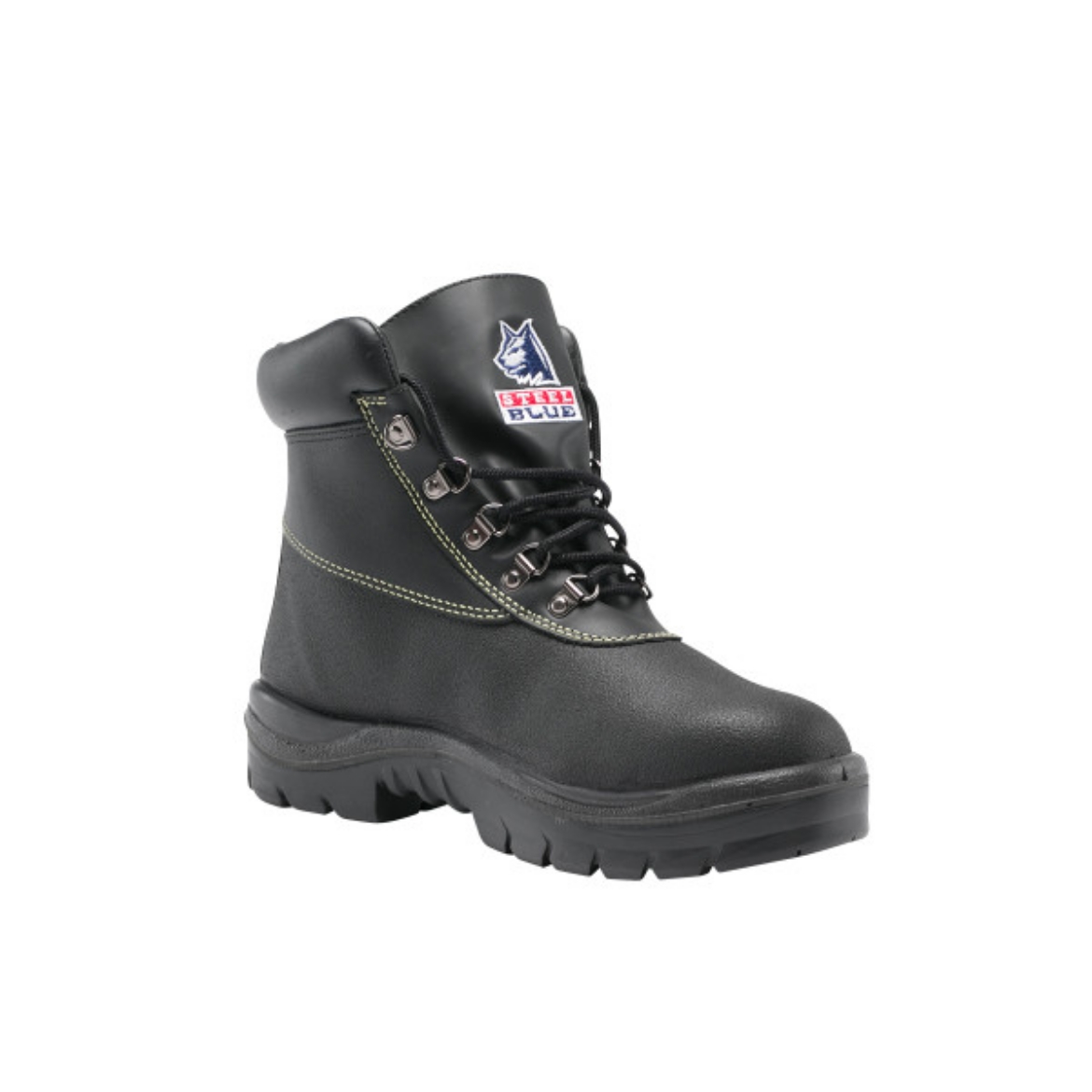 Picture of Steel Blue Warragul Lace up Boot Nitrile Sole Chemical Resistant Black