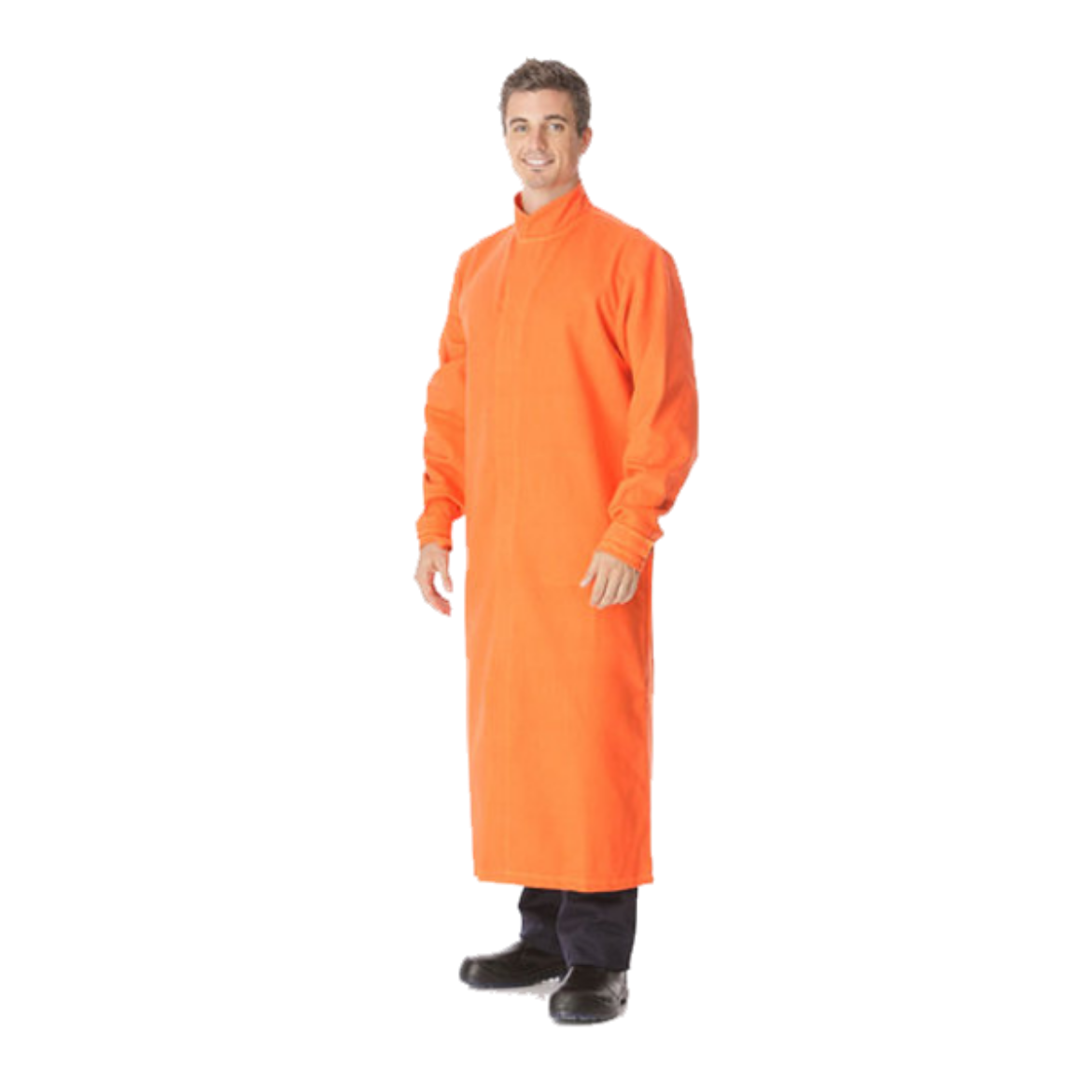 Picture of Glosafe Arc Flash Kit Ultra Soft 1300mm length coat, BeeKeeper style hood CAT 4, 47 cal/cm2