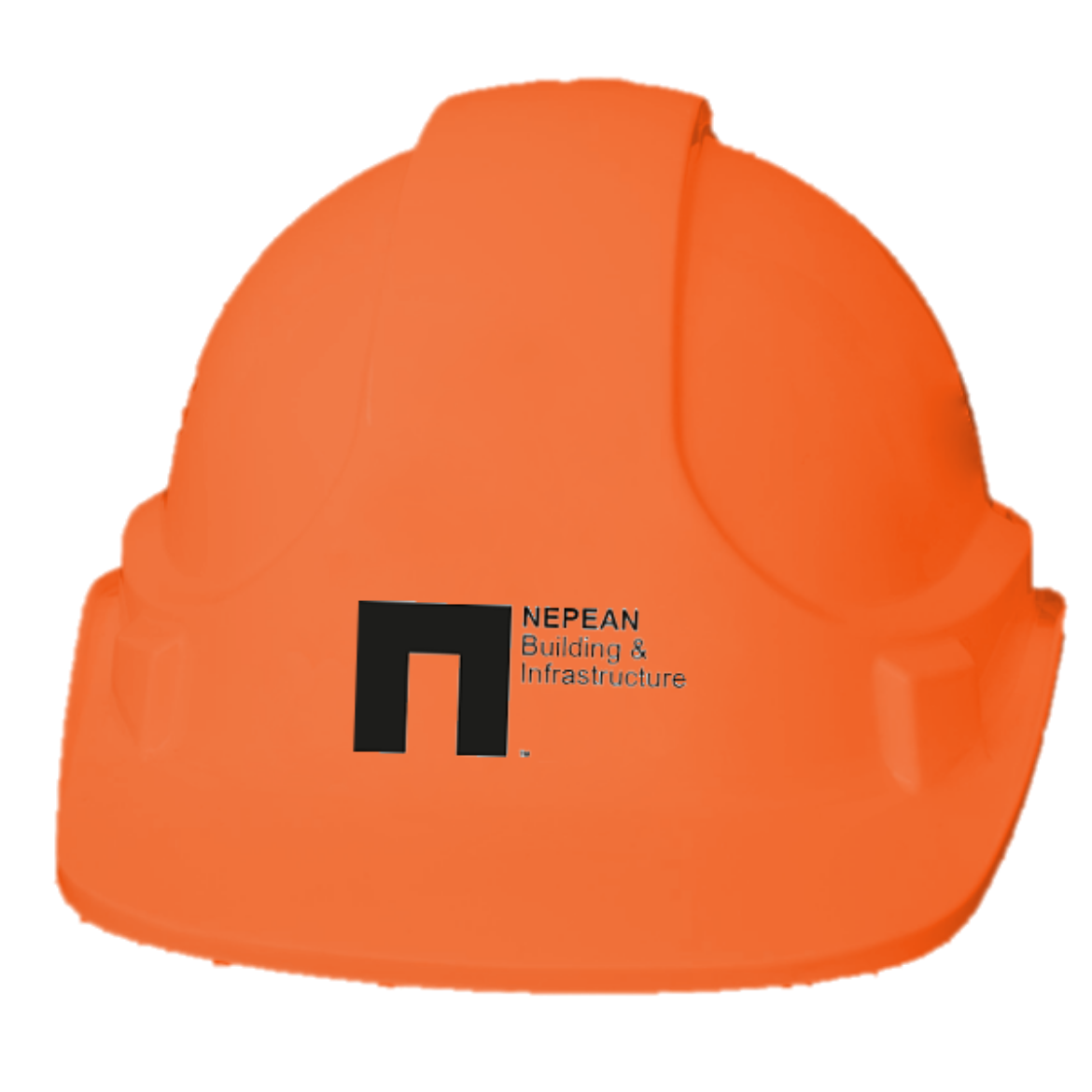Picture of Unisafe UniLite Hard Hat Vented Orange Nepean Building & Infrastrucure Logo 1 Colour Print