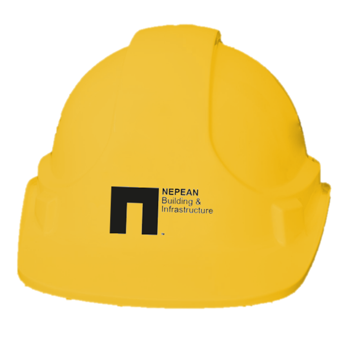 Picture of Unisafe UniLite Hard Hat Vented Yellow Nepean Building & Infrastrucure Logo 1 Colour Print