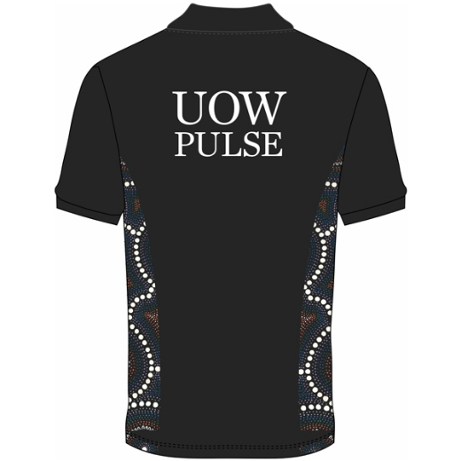 Picture of Indigenous Sublimated Cotton Polo including embroided Logos Front & Back