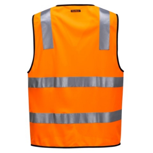 Picture of Prime Mover Safety Vest Zip Front with 2 Hoop Pattern Reflective Tape