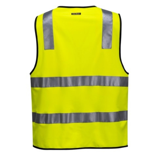 Picture of Prime Mover Safety Vest Zip Front with 2 Hoop Pattern Reflective Tape