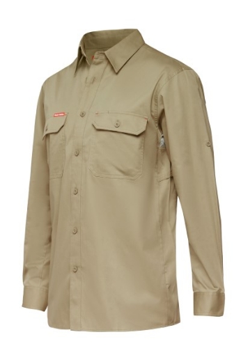 Picture of Hard Yakka Koolgear Cotton Twill Ventilated Shirt Long Sleeve