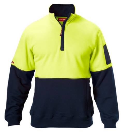 Picture of Hard Yakka Pullover Brushed Fleece 1/4 Zip
