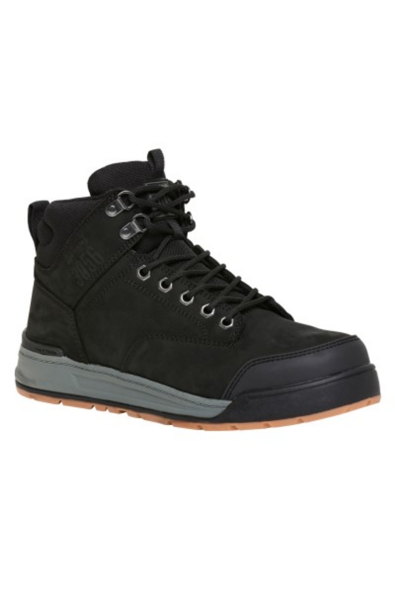 Picture of Hard Yakka 3056 Lace Up Zip Sided Boot Black