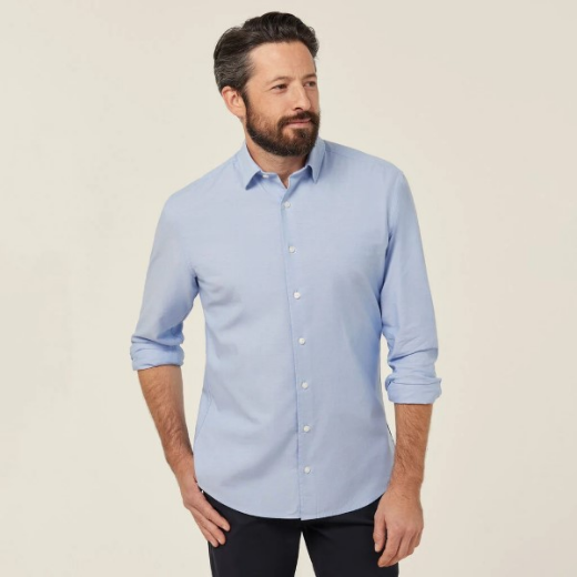 Picture of NNT Mens Cotton Chambray Long Sleeve Shirt