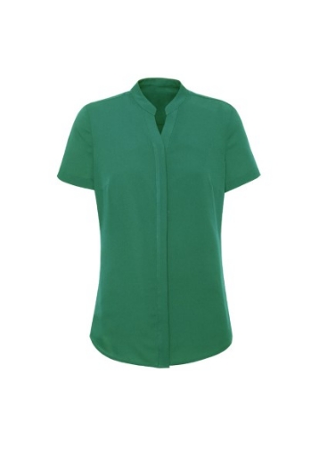 Picture of Biz Corporates Ladies Juliette Plain Shirt Short Sleeve 100% Polyester