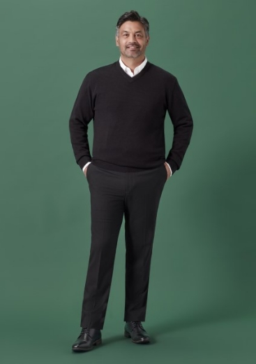 Picture of Biz Corporates Mens Renew Slim Fit Flat Front Pant