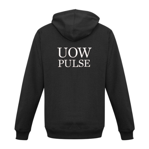 Picture of Biz Collection Mens Crew Full Zip Hoodie Poly/Cotton Fleece Black