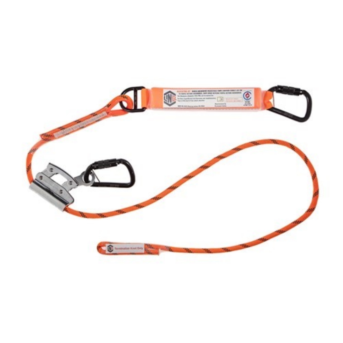 Picture of Linq 2M Shock Absorb Adj. Rope LAN X 1 Triple Action Karabiner, 1 x Rope Grab to Tri Act Kara
