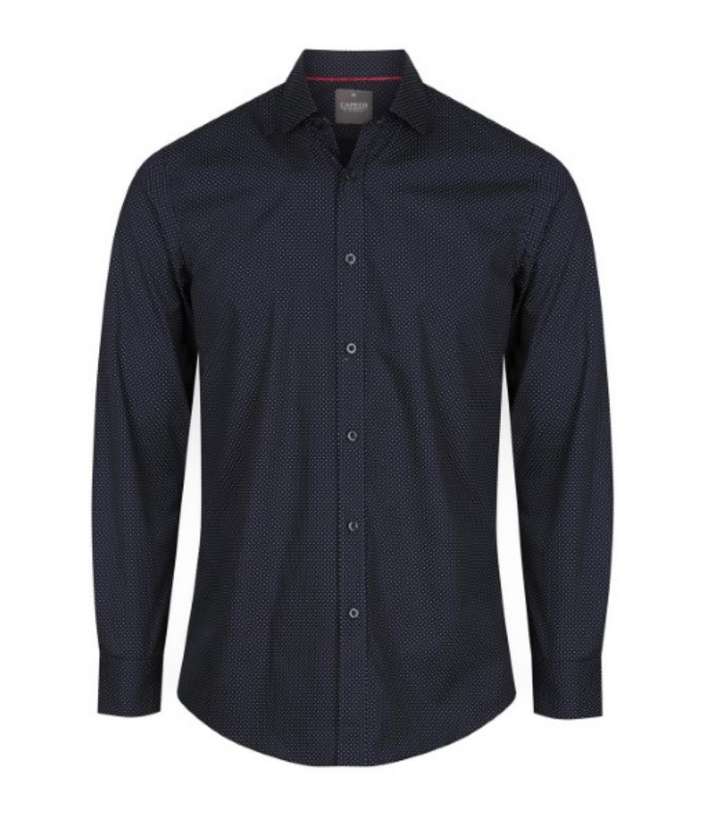 Picture of Gloweave Mens Soho Dot Print Long Sleeve Shirt
