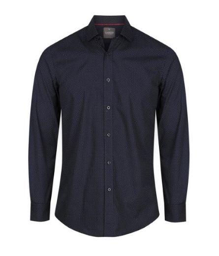 Picture of Gloweave Mens Soho Dot Print Long Sleeve Shirt