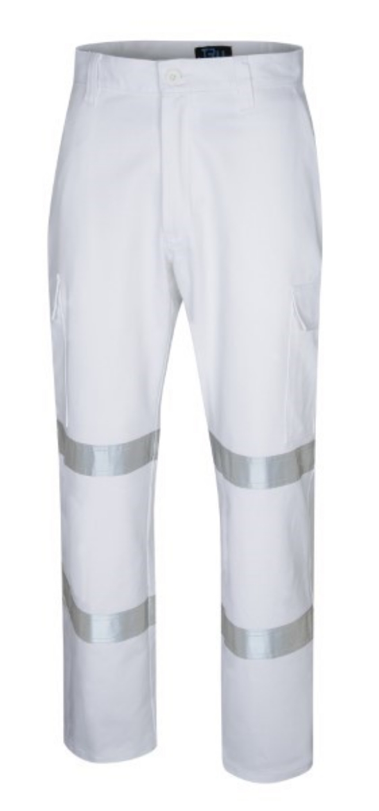 Picture of Tru Cargo Trouser with Bio Motion Reflective Tape White