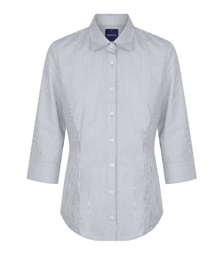 Picture of Gloweave Ladies Westgarth Gingham Check 3/4 Sleeve Shirt