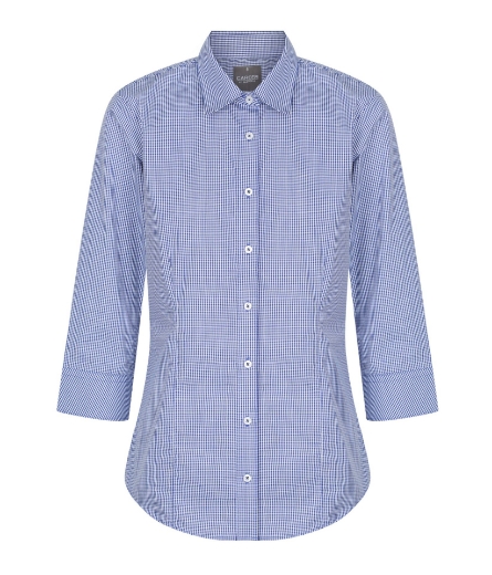 Picture of Gloweave Ladies Westgarth Gingham Check 3/4 Sleeve Shirt