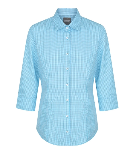 Picture of Gloweave Ladies Westgarth Gingham Check 3/4 Sleeve Shirt