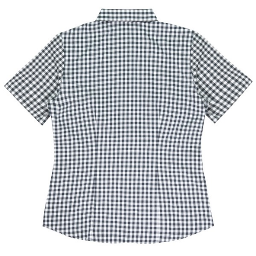 Picture of AP Business Ladies Brighton Short Sleeve Check Shirt 65% Cotton 35% Polyester