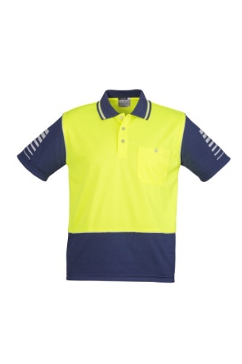 Picture of Syzmik Mens Zone Polo Shirt 100% Polyester Short Sleeve